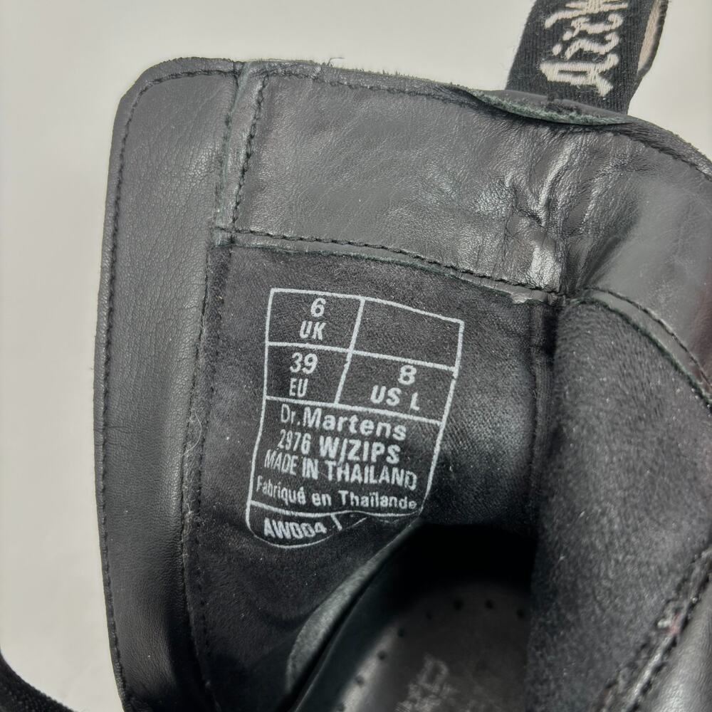 Dr. Martens 2976 Chelsea Boots Womens Size 8 Soft Black Pebbled Leather Side Zip - Picture 8 of 11